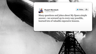Rupert Murdoch Admits He Screwed Up MySpace "In Every Way"